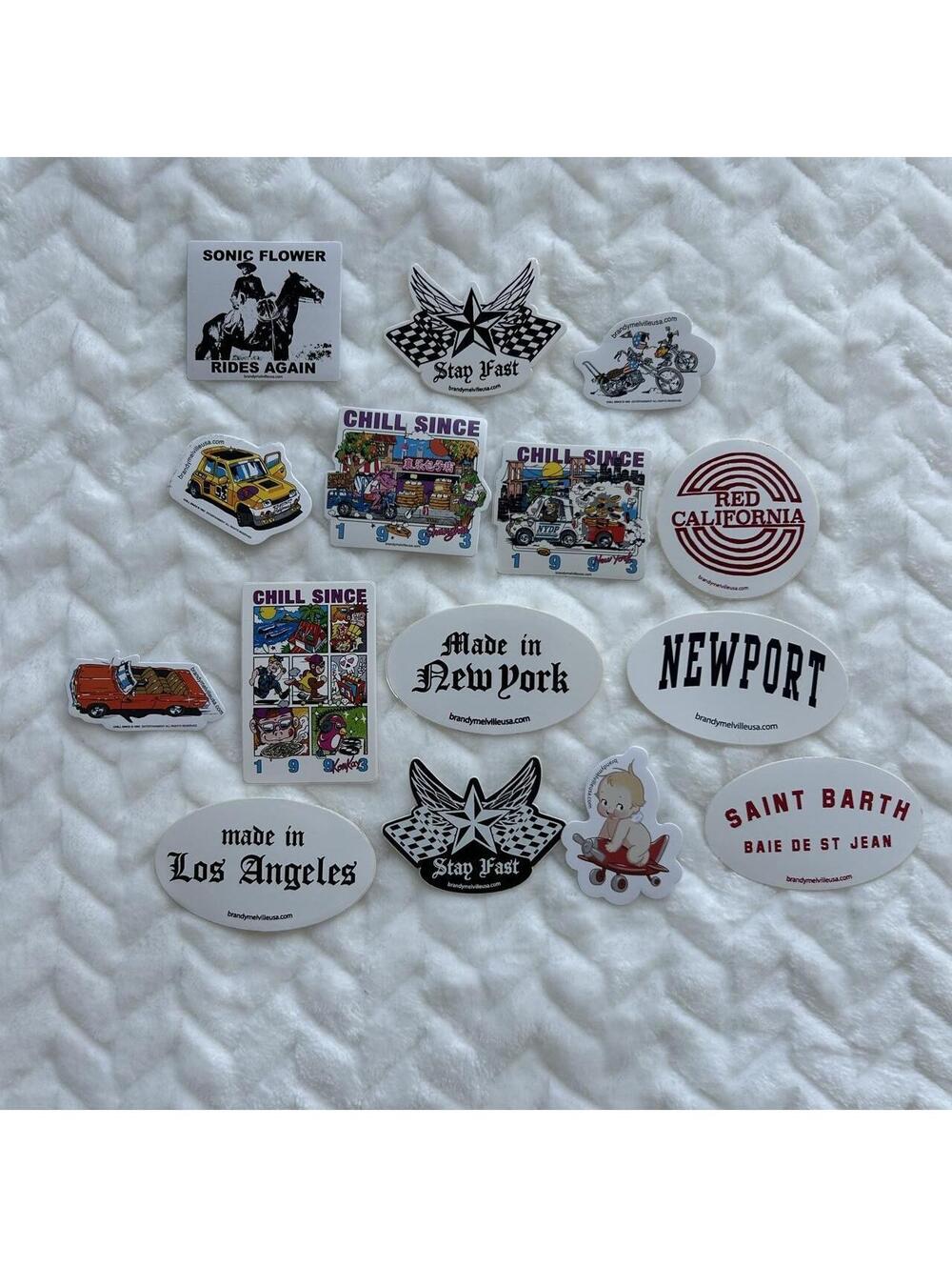 15 pc Brady Melville stickers bundle